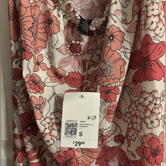 Forever 21 Floral Print Cutout Midi Dress - Picture 8 of 9